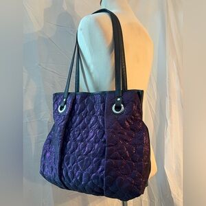 Candies Valentine Purple Quilted Purse